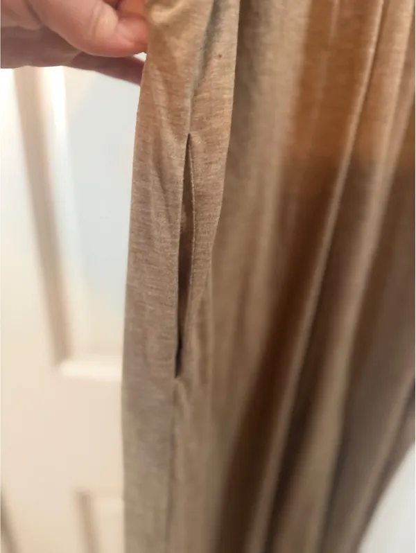Emery Rose Brown Sleeveless Jumpsuit with Side Slits Size S - Image 3