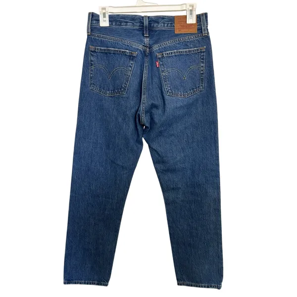 Levi’s Women's 501 Medium Wash Jeans Button Fly 27X28 Classic Straight - Image 2