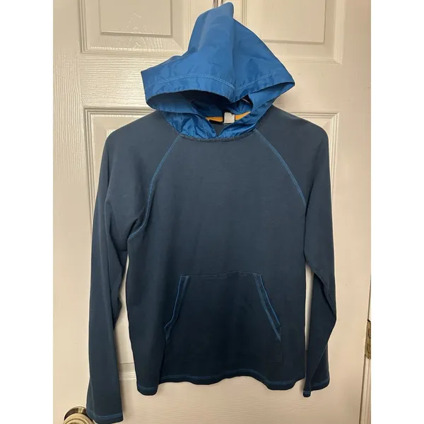 PATAGONIA Organic Cotton Light Hoodies #5123-175 Vintage? Turquoise/blue Med Wms - Image 14