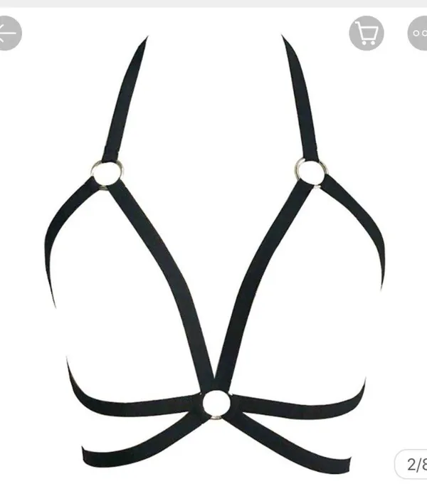 Caged Soft Harness Black New - Image 4