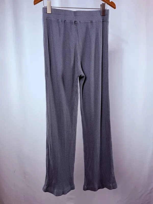 Faherty Legend Waffle Wide Leg Pant in Tradewinds Gray Size‎ Small - Image 6