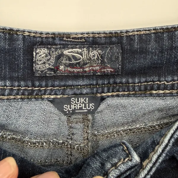 Silver Jeans Co Suki Surplus Bootcut Dark Wash‎ Jeans Womens W32 L30 Mid Rise - Image 6