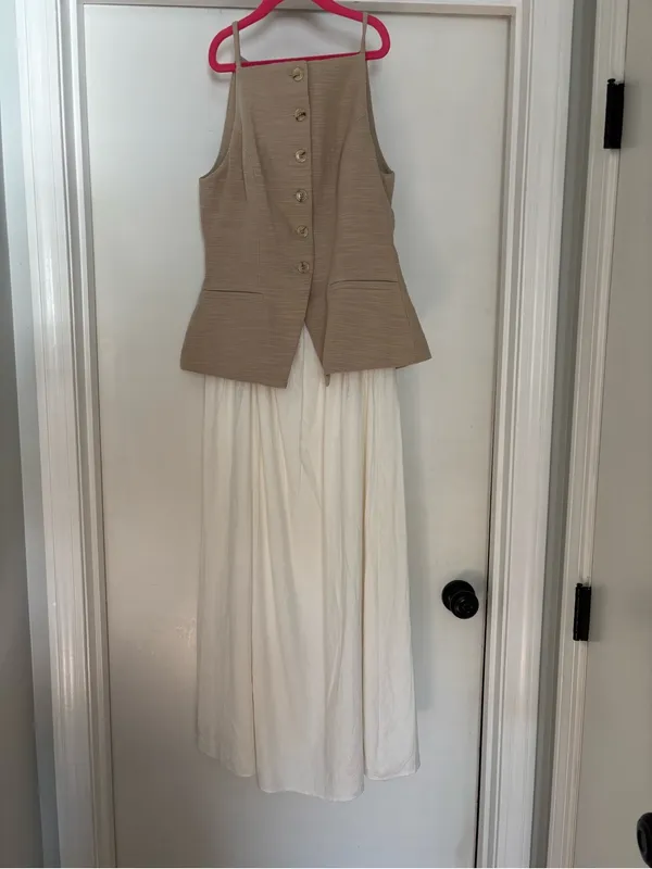 Astr the label long dress contrast dress - Image 4