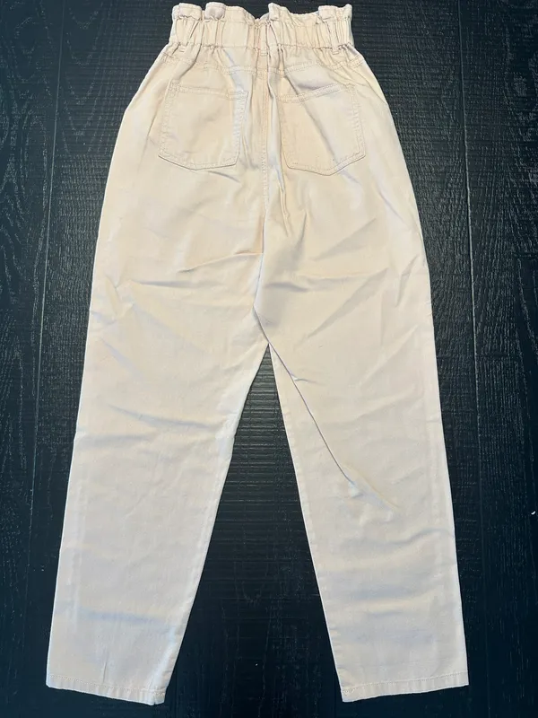 H&M Light Pink High Waisted Trousers - Image 3