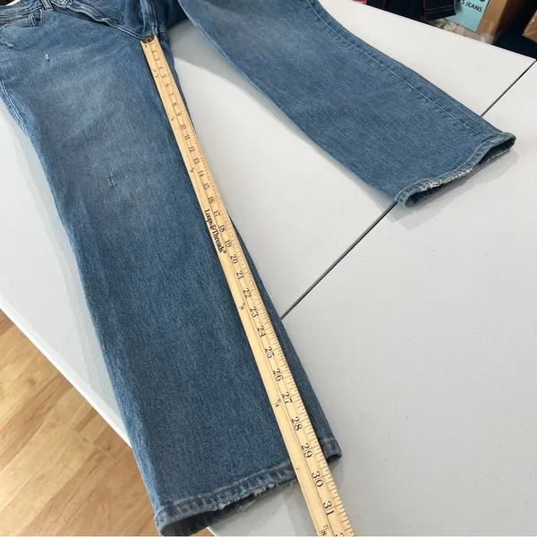 Abercrombie Curve‎ Love The 90s Straight Ultra High Rise Crisscross Waist Jean Size 2 - Image 14