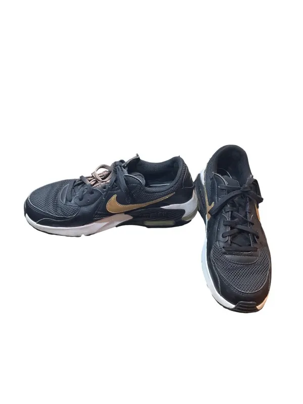Nike Air Max Excee womans black gold leather low top sneakers sz 9.6 SKU 10-391 - Image 2