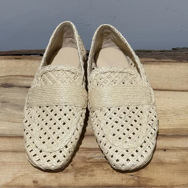 *NEW* Vince Davis raffia Loafers Size 6 A22‎ - Image 5