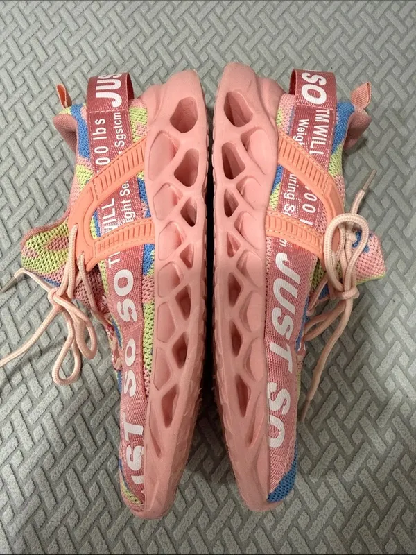 Just So So Women's Pink Camouflage Lace Up Tennis Shoes Size EU 39 - Image 11