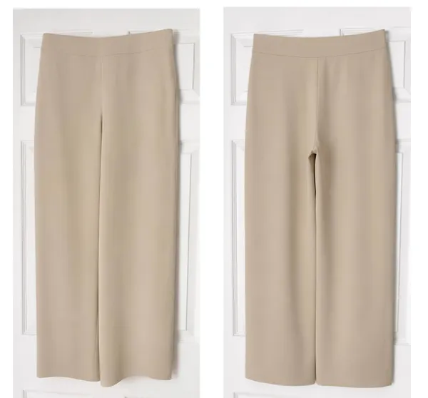 Giorgio Armani Vintage beige wide leg trousers - Image 8