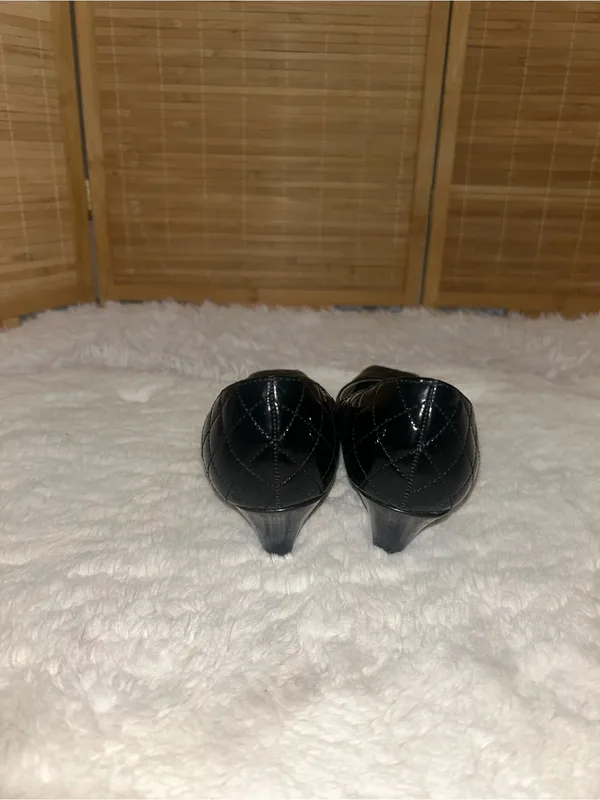 Mossimo Quilted Patent Peep-Toe Heels Y2K vibes shoes woman’s size 8 - Image 3