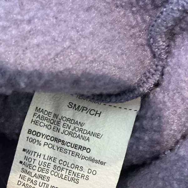 Under Armour Womens Sherpa Fleece Snap Pullover Purple Black Small - Image 3