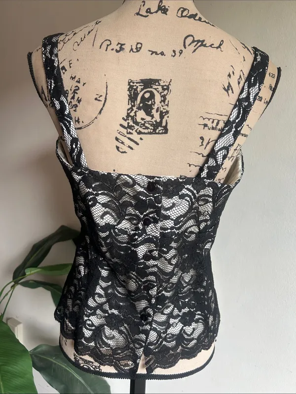 White House Black Market Lace Corset Top Size 10 - Image 7