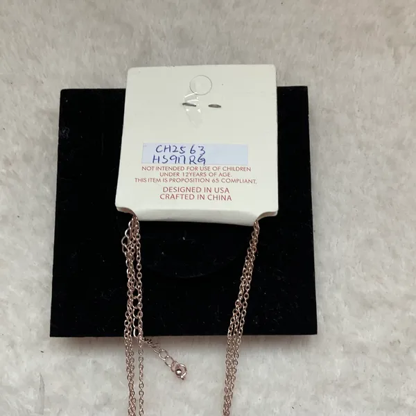 Pomina Three tier Rise Gold tone Necklace - Image 5