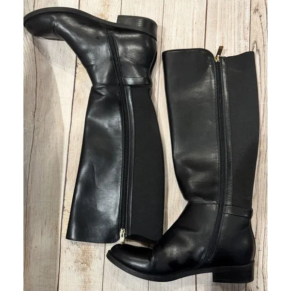 Tommy Hilfiger Women’s TWIZELLE-T Tall Riding Black Boots Size 7 - Image 4