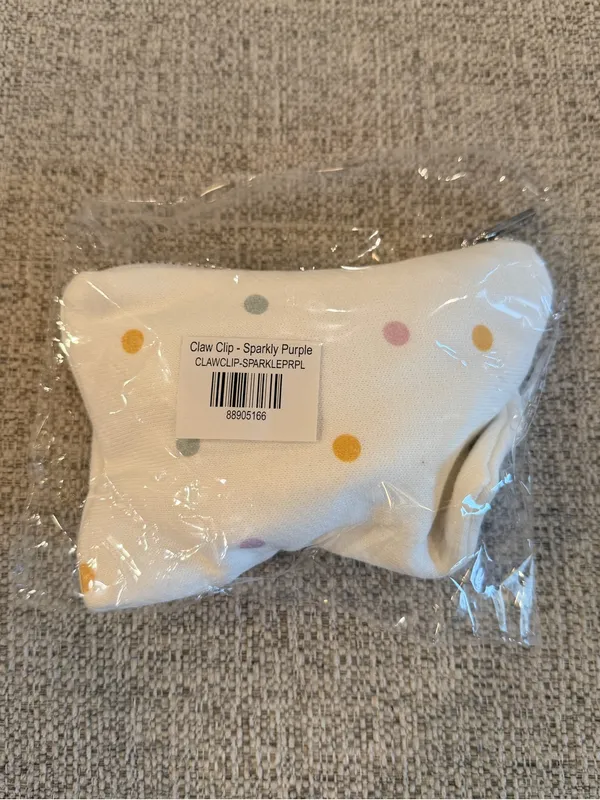NIB Parke birthday collection purple sparkle claw clip SOLD OUT LIMITED EDITION - Image 2