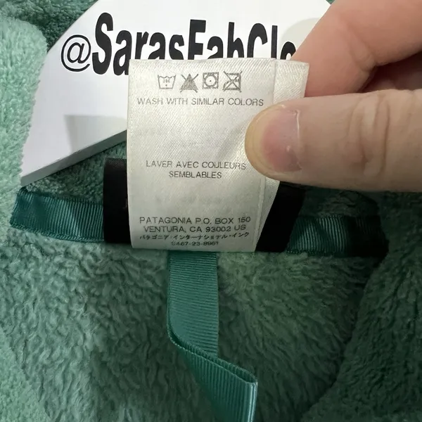 Patagonia Women's Medium Re-Tool Snap-T Pullover Aqua Stone Beryl Green X-Dye - Image 10