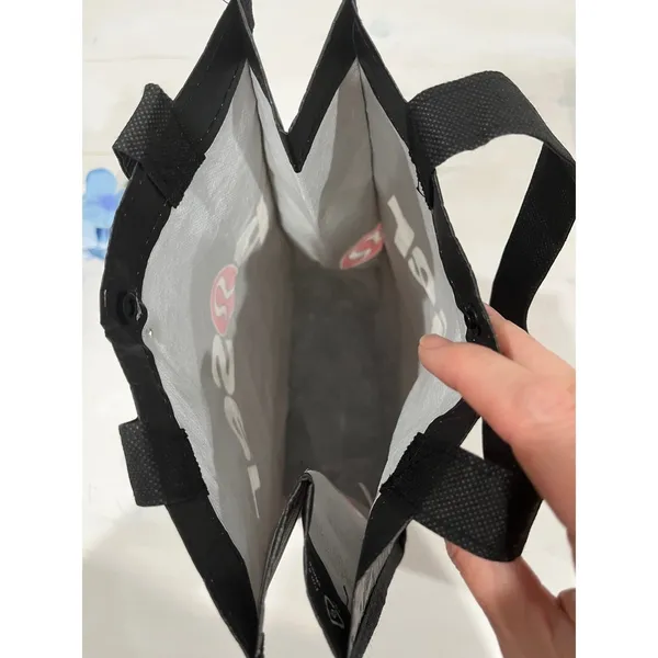 Lululemon Poser‎ Tote Bag Reusable Shopping Bag Black Logo - Image 6