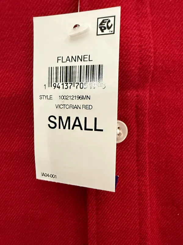 New clubroom, small red flannel shirt - Image 3