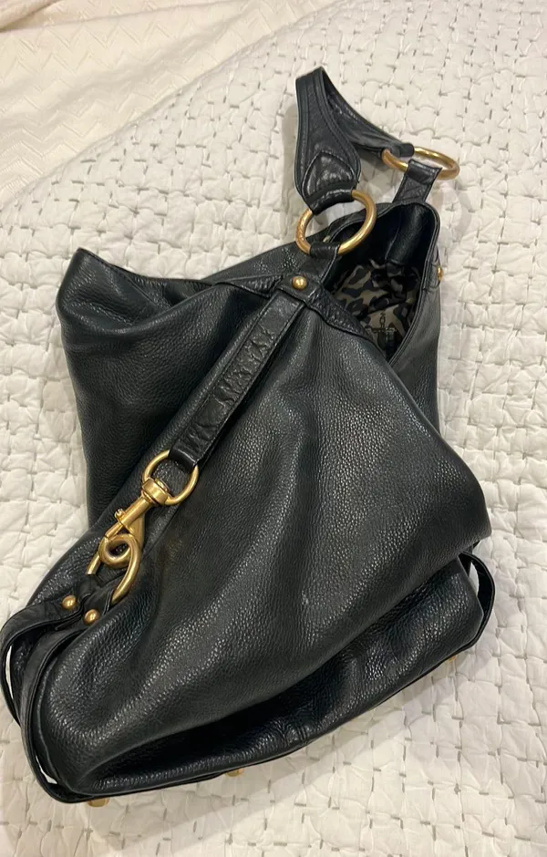 Rebecca Minkoff Black Pebbled Leather Purse - Image 7