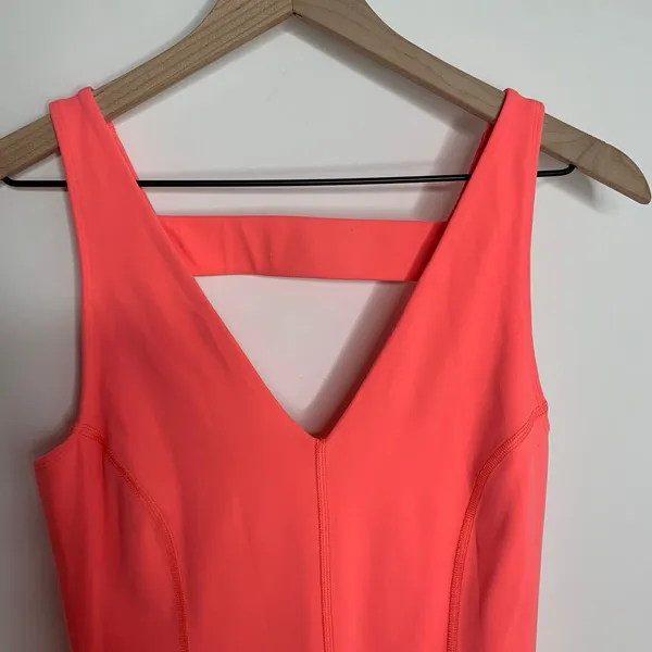 FP Movement Never better Strappy Back Jumpsuit Neon Coral Womens Small - Image 12