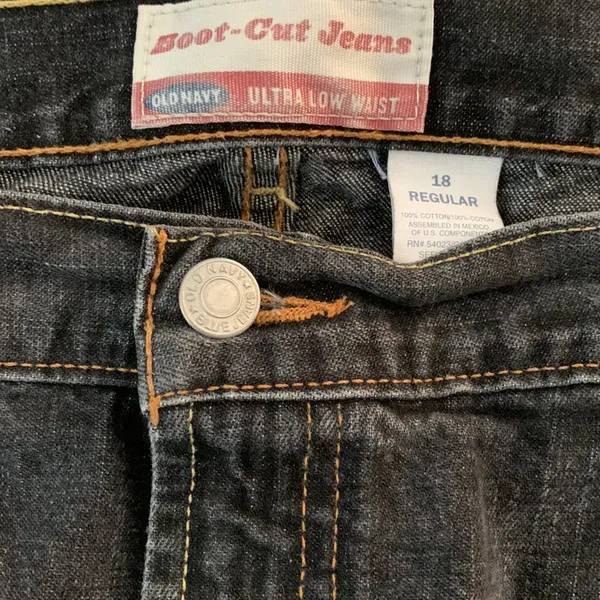 Old Navy women’s boot cut jeans ultra low waist - Image 3