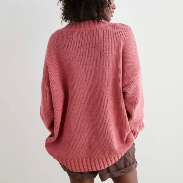 ✨ HP✨Aerie Chenille Oversized V-Neck Sweater✨ - Image 4