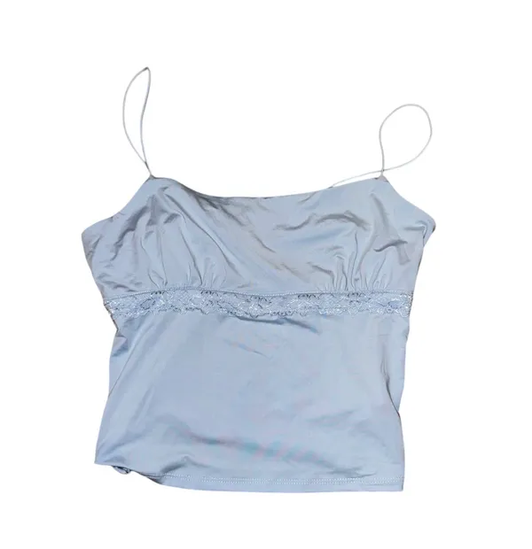 Wild Fable Baby blue lace trim cami tank top - Image 4