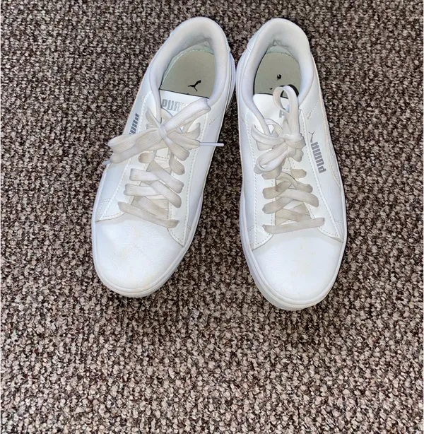 Puma White Platform Sneakers - Image 2