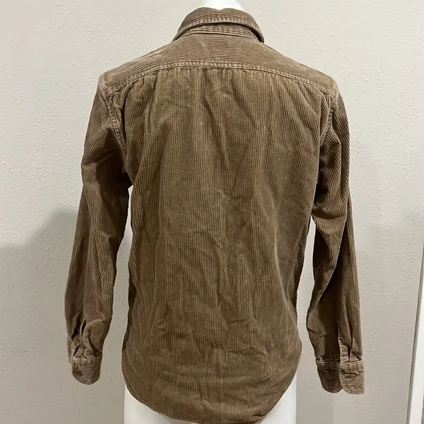 Uniqlo tan corduroy button up shirt - Image 6