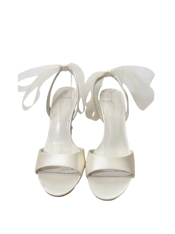 TED BAKER Harinaa Satin Organza Bow Sandal Heels Size 40 - Image 3