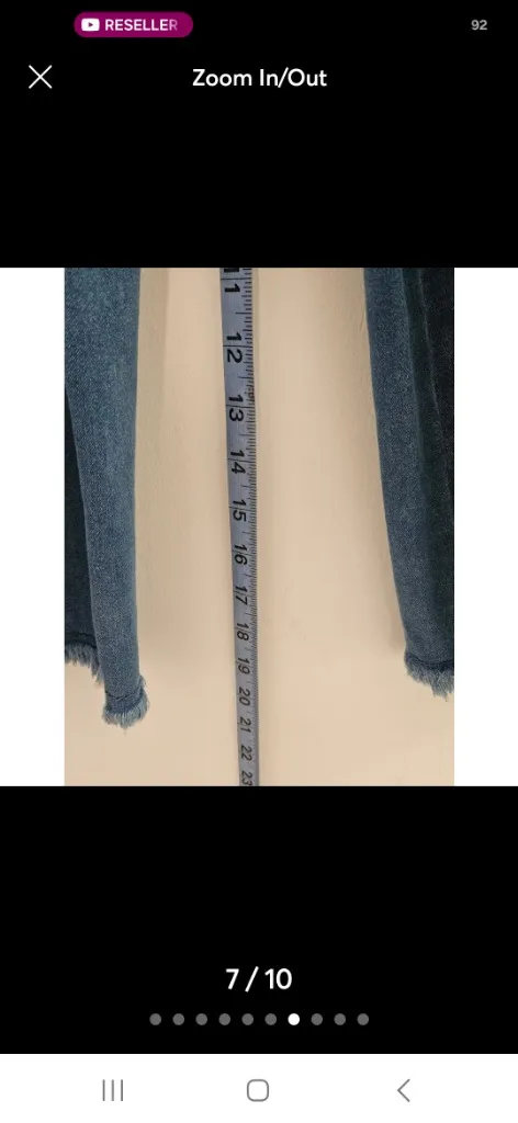 Brittany Hubble Women's High-Waist Wide-Leg Split Hem Jeans with Front Size 10 - Image 7