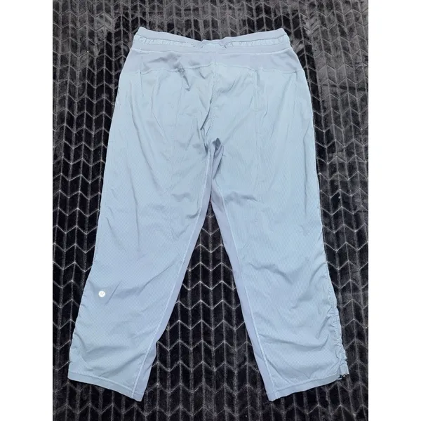 lululemon Women Blue Dance Studio Crop Pants Mid Rise Size 12 - Image 4