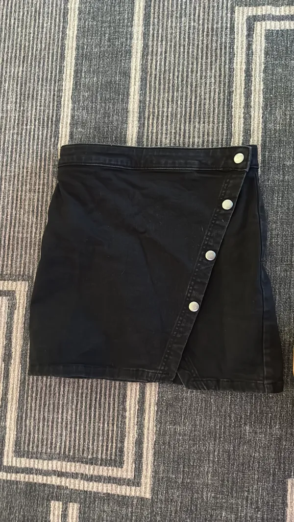 Free People Skirt Denim Black We The Free - Image 3