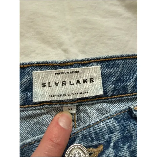SLVRLAKE Size‎ 31 Light Wash Straight Leg Premium Denim Jeans - Image 3