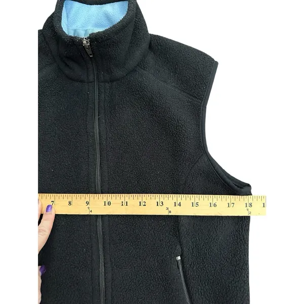 Patagonia Womens Flyer Full Zip Fleece Vest Medium Hiking‎ Black Vintage #ST4-4 - Image 5