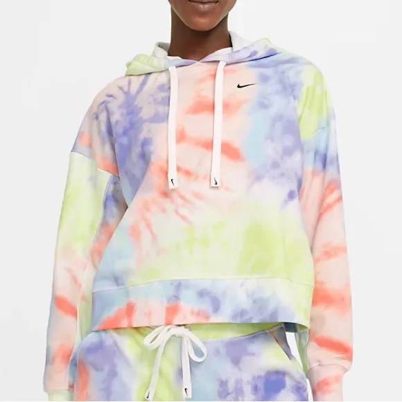Nike Dri-FIT Get Fit Women's Tie-dye Pullover Training Hoodie, M - Image 2