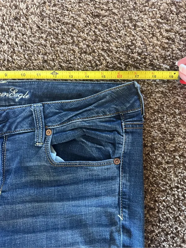 American Eagle Jeans Sz 14 Skinny Super Stretch - Image 7