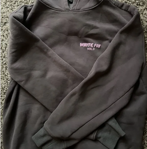Dark Grey White Fox Boutique Hoodie - Image 3