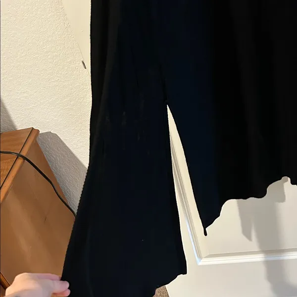 Black Long Open-Front Women's Dress Cardigan - Image 5