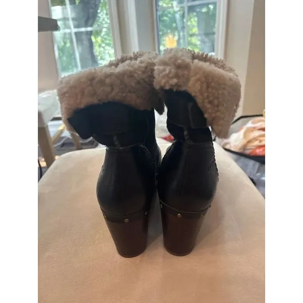Ugg leather and suede ankle booties - Image 4