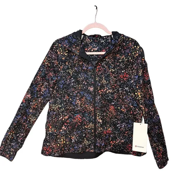 Lululemon Pack it Up‎ Jacket Flowerescent Multi Print Size 4 RARE - Image 3