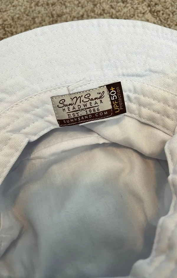 White Bucket Hat - Image 3