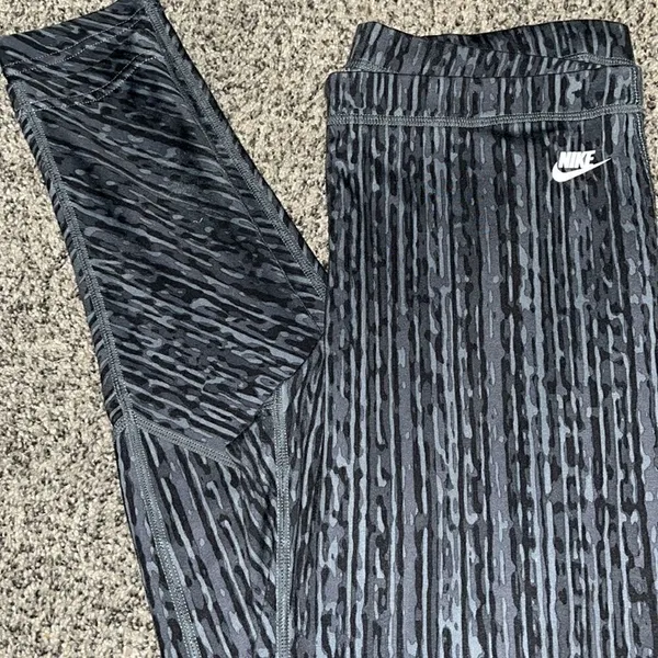 Nike - black Gray Leggings - M - Image 3