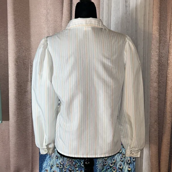 Vintage Present Tense Size M Long Sleeve Button Down Shirt - Image 7