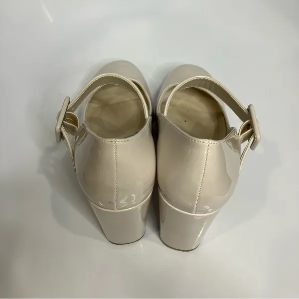 Madden girl cream mary Jane buckle block heels women’s size 8 dressy‎ trendy - Image 9