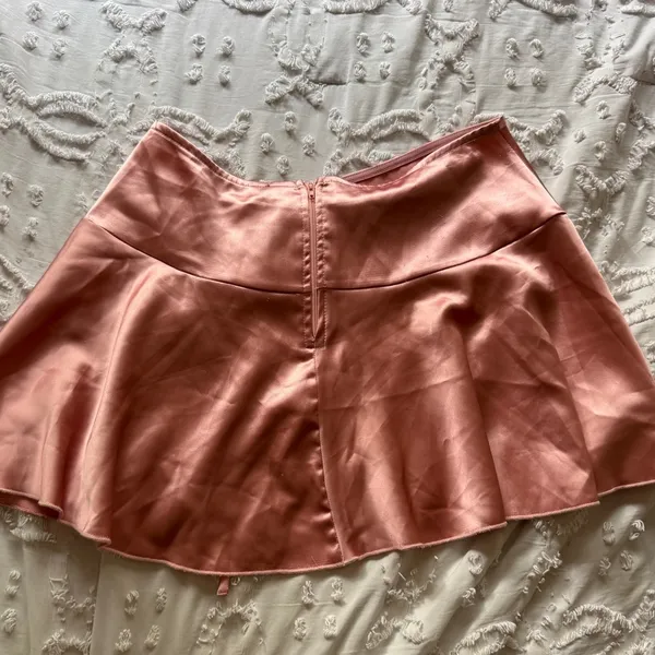 Windsor M PINK TIE ZIP SILK SKIRT - Image 6