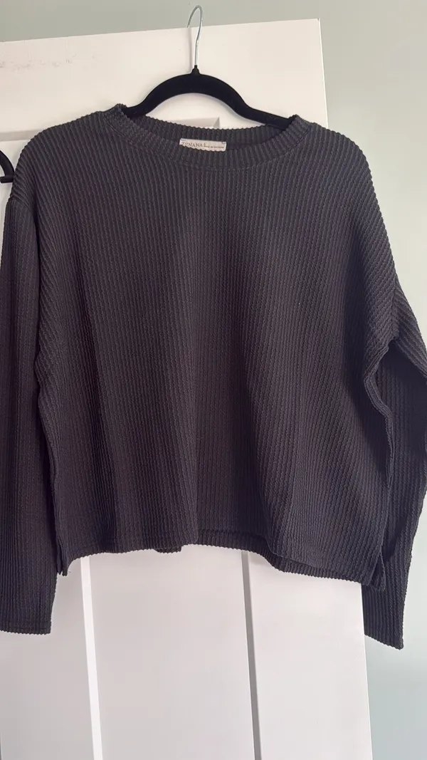 Zenana Small Black Ribbed Knit Set - Image 3