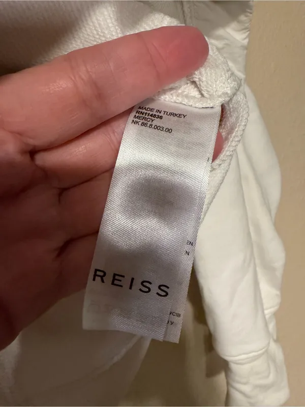 Reiss Mercy Cotton Blend Hoodie Size Medium - Image 7