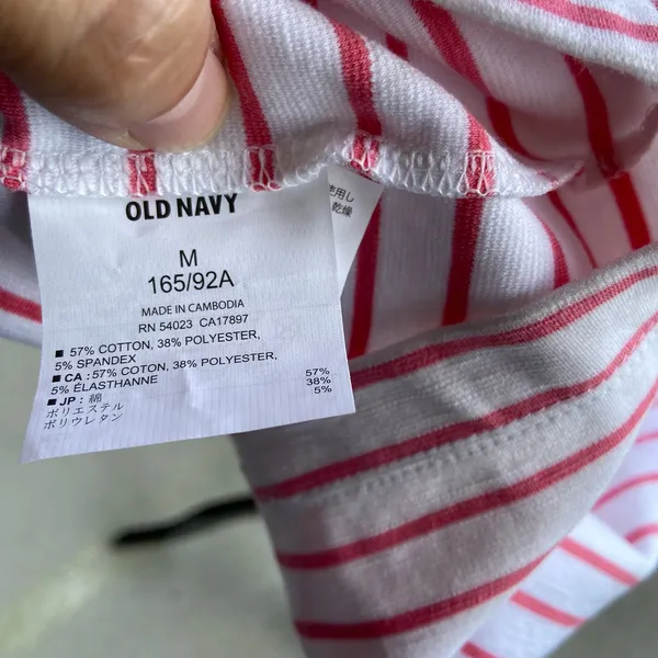 Old Navy Womens Dress Size M Pink‎ White Striped Ponte Sheath Tank Stripe NEW - Image 4