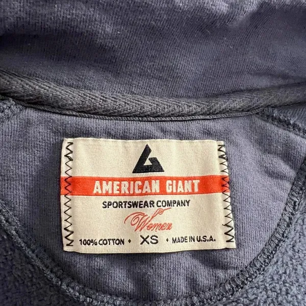 American Giant Heavyweight Full Zip Up Sweatshirt Jacket Jacket‎ Gray Size XS - Image 11